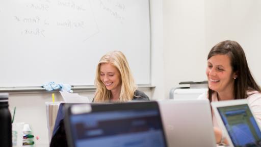 graduate students in class